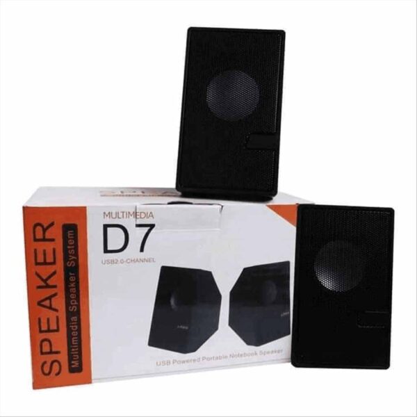 D7 - Multimedia Speaker Mini USB Port Support Computer / laptop / Mobile / TV Card/TV