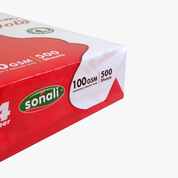 Sonali A4 paper, Premium Gold Copy, 100 GSM, 500 Sheets, Multi-purpose Printer Paper - Image 3