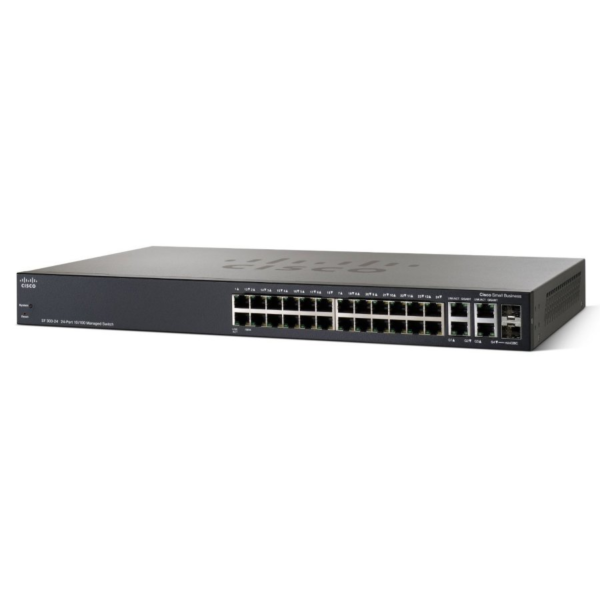 Cisco SF300-24P 24-port 10/100 PoE Managed Switch