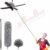 Long-9 Feet, Expandable Duster with Stainless Steel Telescopic Rod, Microfiber, Dusting Brush with Bendable Corner Broom, Effortlessly Removes Dust and Cobwebs,