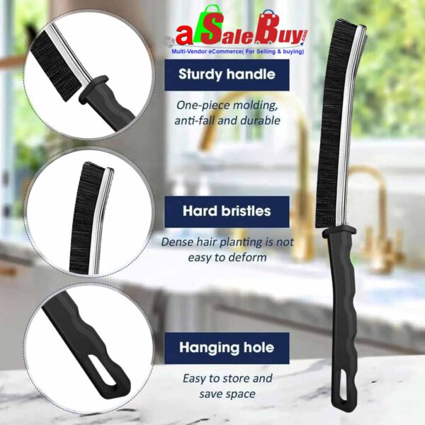 Multipurpose Bathroom Tile Floor Gap Cleaning Brush Window Groove Cleaning Brush Convenient Household Corner Cleaning Tools - Image 2