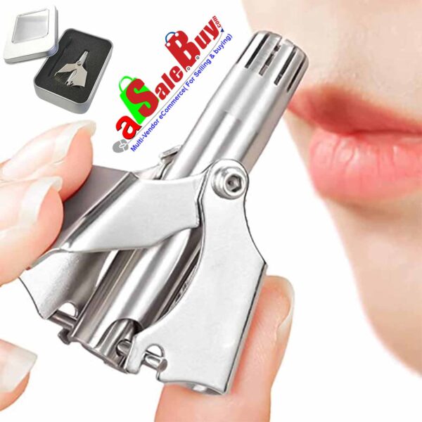 Nose Hair Trimmer Ear Portable Razor Manual Cutter Stainless Steel Nose Trimmer for men