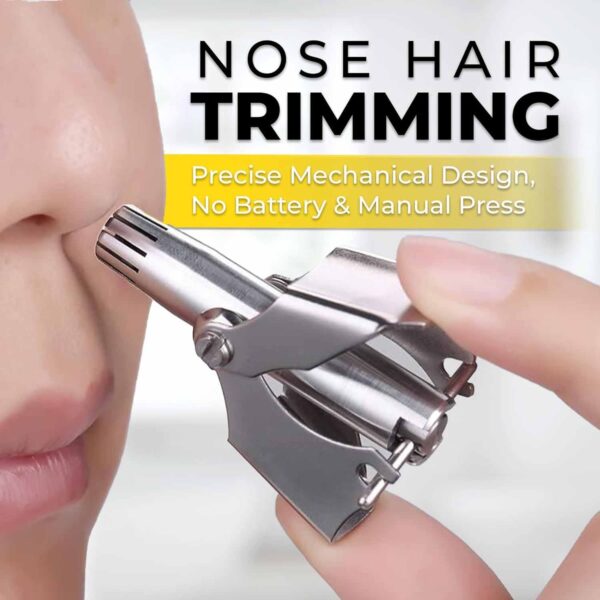 Nose Hair Trimmer Ear Portable Razor Manual Cutter Stainless Steel Nose Trimmer for men - Image 3