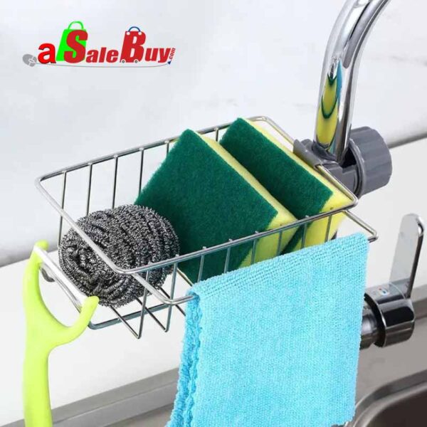 Stainless Steel Faucet Rack Kitchen Sing Organizer Holder-1Pcs