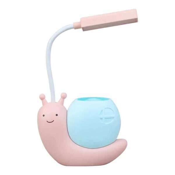 Snail Desk Lamp USB Charging Pen Holder Lamp Kid LED Night Light Reading Lamp - Image 2