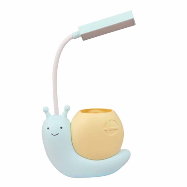 Snail Desk Lamp USB Charging Pen Holder Lamp Kid LED Night Light Reading Lamp