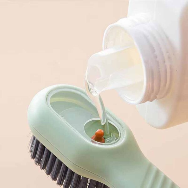 Multifunctional Shoes Clothes Brush with Soap Dispenser Automatic Liquid Discharge Bathroom Laundry Scrub Soft Cleaning Brushes Household Tools - Image 2