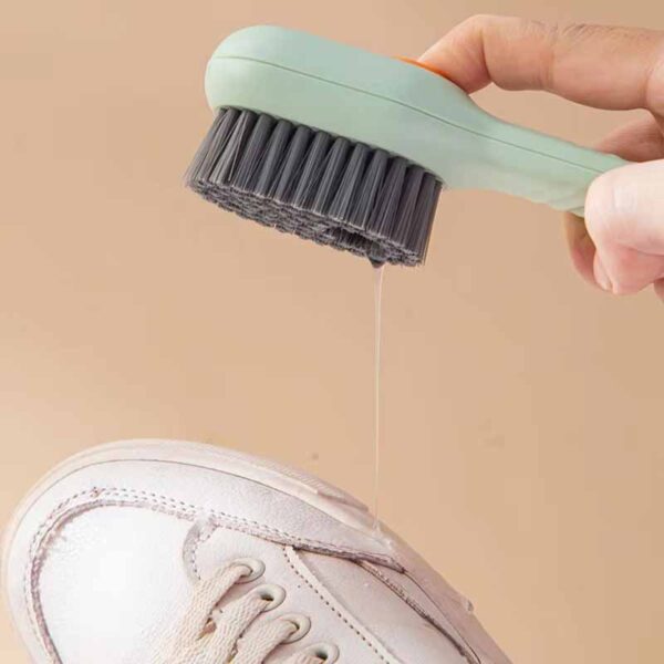 Multifunctional Shoes Clothes Brush with Soap Dispenser Automatic Liquid Discharge Bathroom Laundry Scrub Soft Cleaning Brushes Household Tools - Image 3