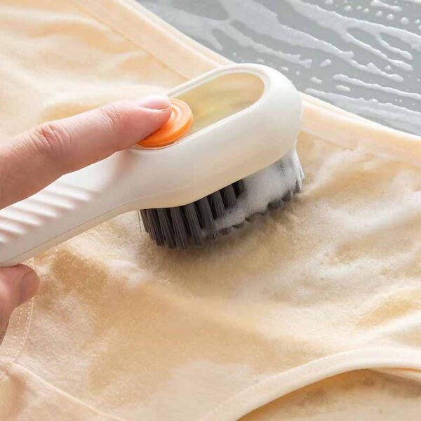 Multifunctional Shoes Clothes Brush with Soap Dispenser Automatic Liquid Discharge Bathroom Laundry Scrub Soft Cleaning Brushes Household Tools - Image 5