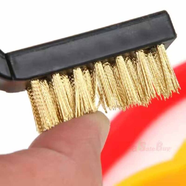 NEW 3PCS WIRE BRUSH SET SMALL MINI MICRO STEEL BRASS NYLON DIY METAL RUST REMOVER - Image 3